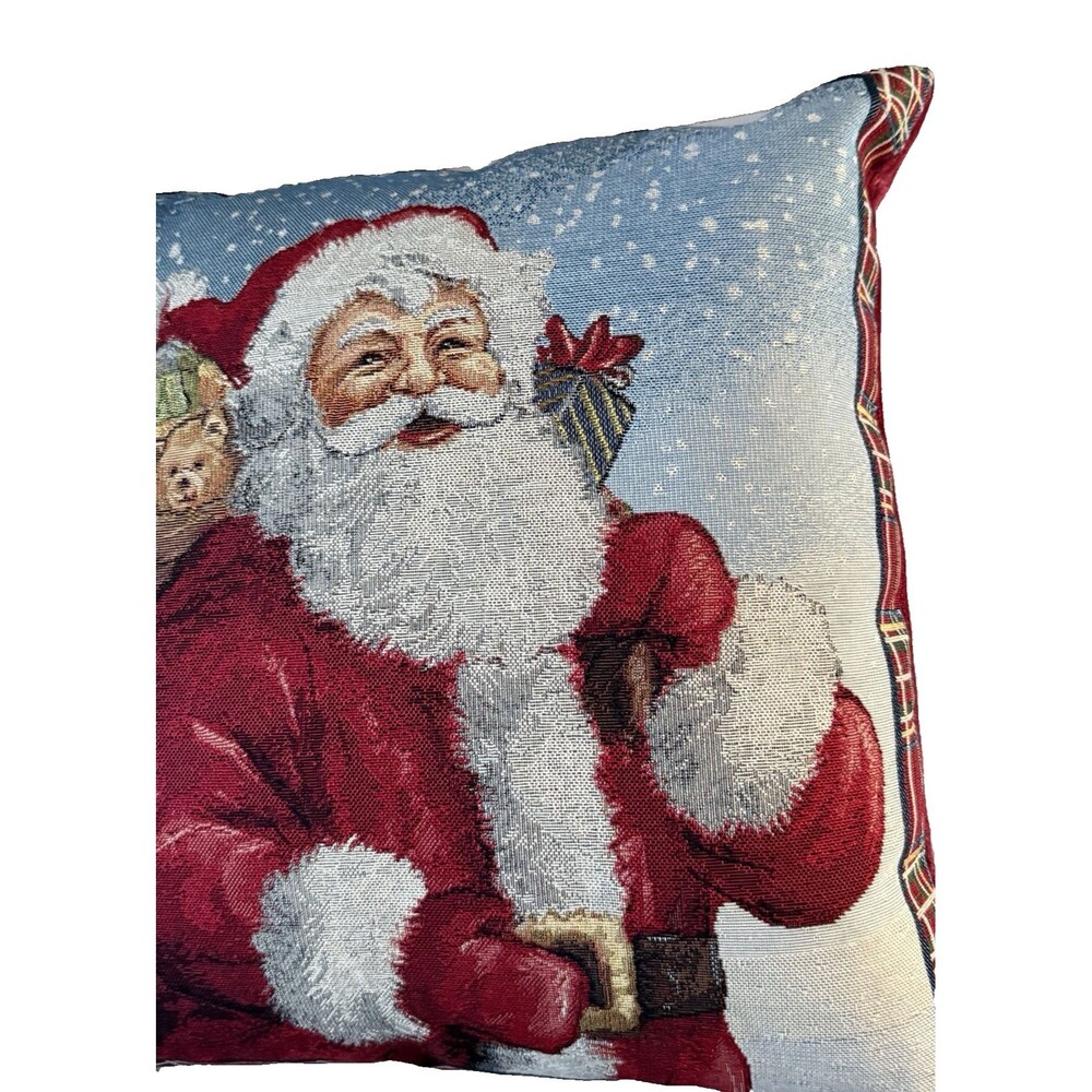 Caldeira Luxury Santa Claus Christmas Throw Pillow Decorative Made in UK - Picture 4 of 12